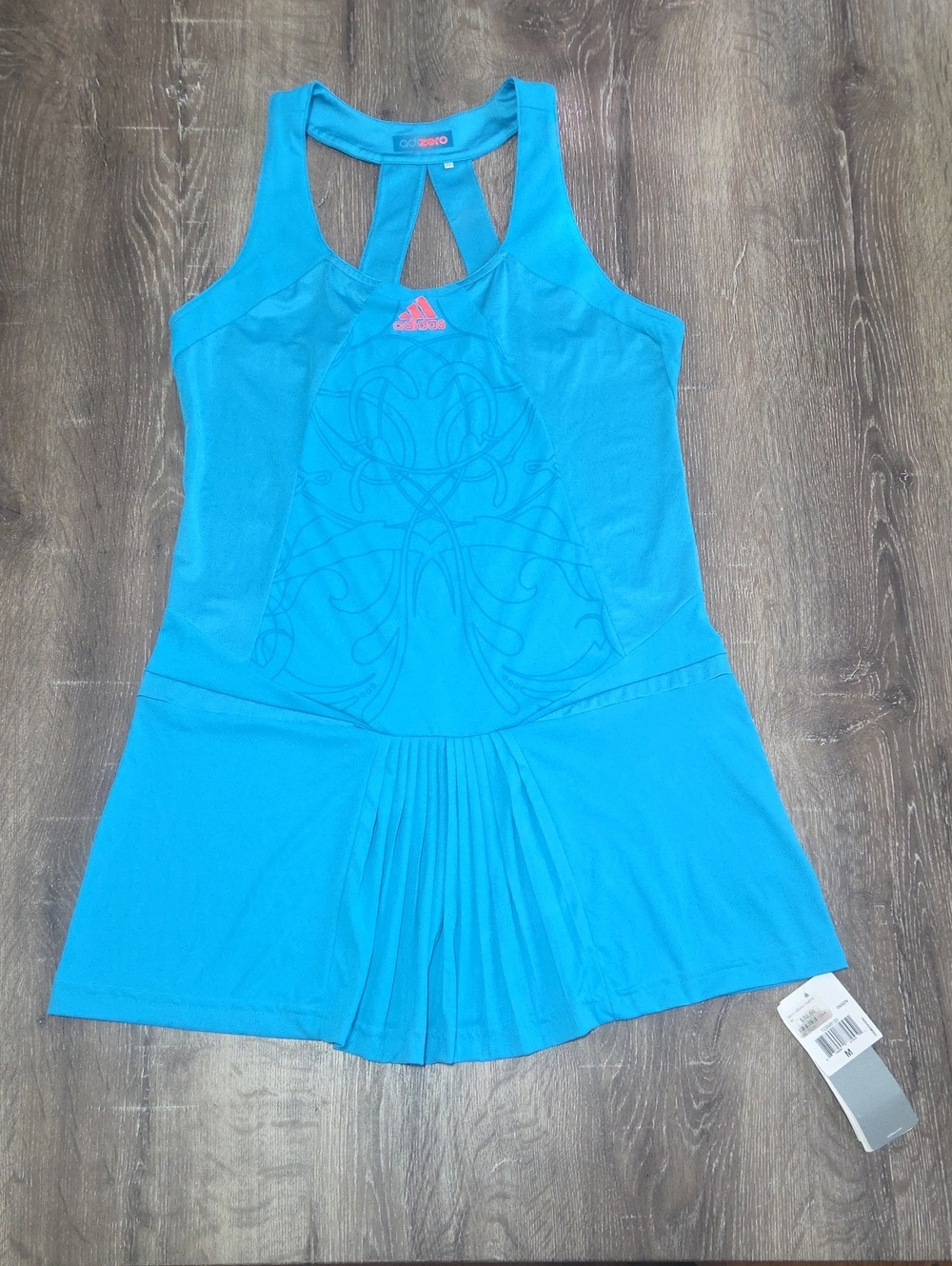 NEW! adidas Adizero Feather Bright Blue Racerback One-Piece Tennis Dress 2011
